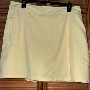 Izod‎ Yellow Golf Skort/ Skirt Size 16